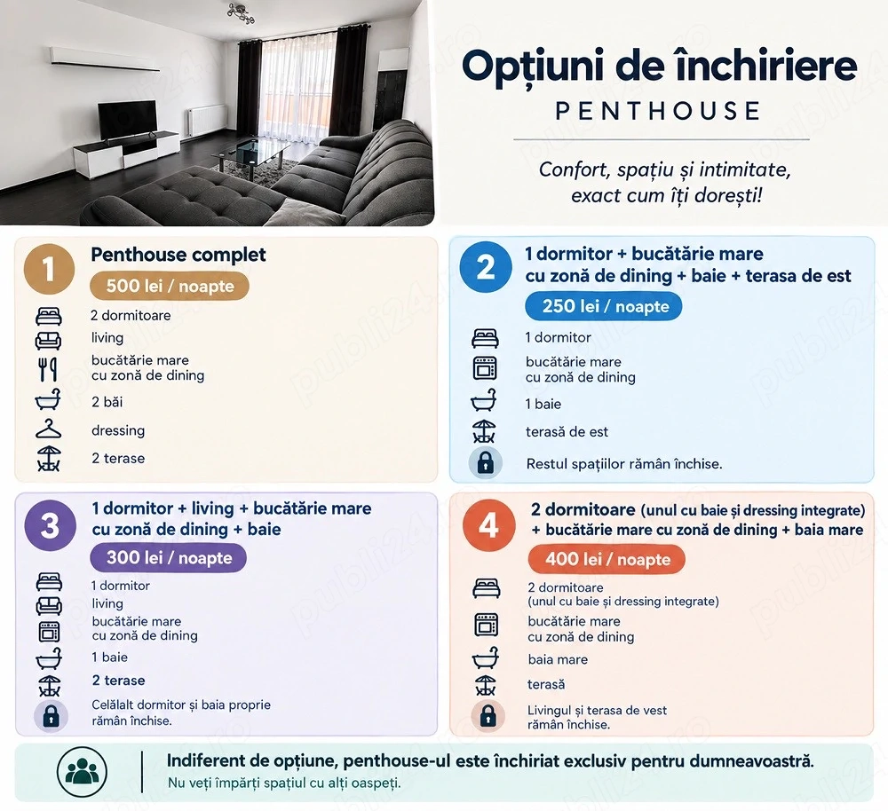 penthouse de la 250lei 