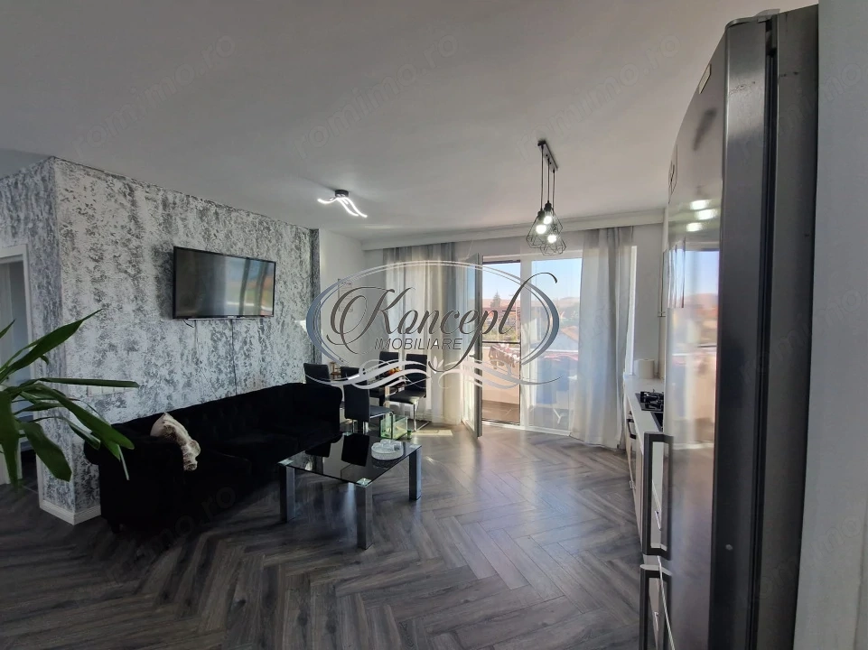 Apartament 3 camere, mobilat si utilat, bloc nou in Apahida