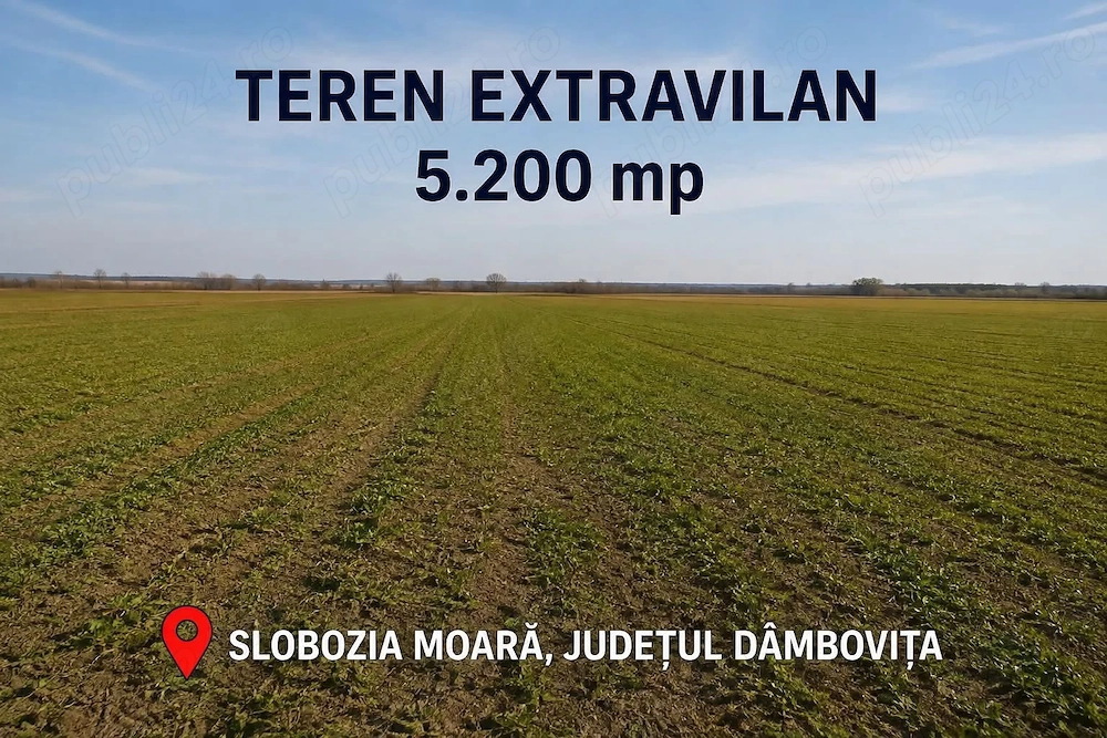 Teren extravilan de vânzare