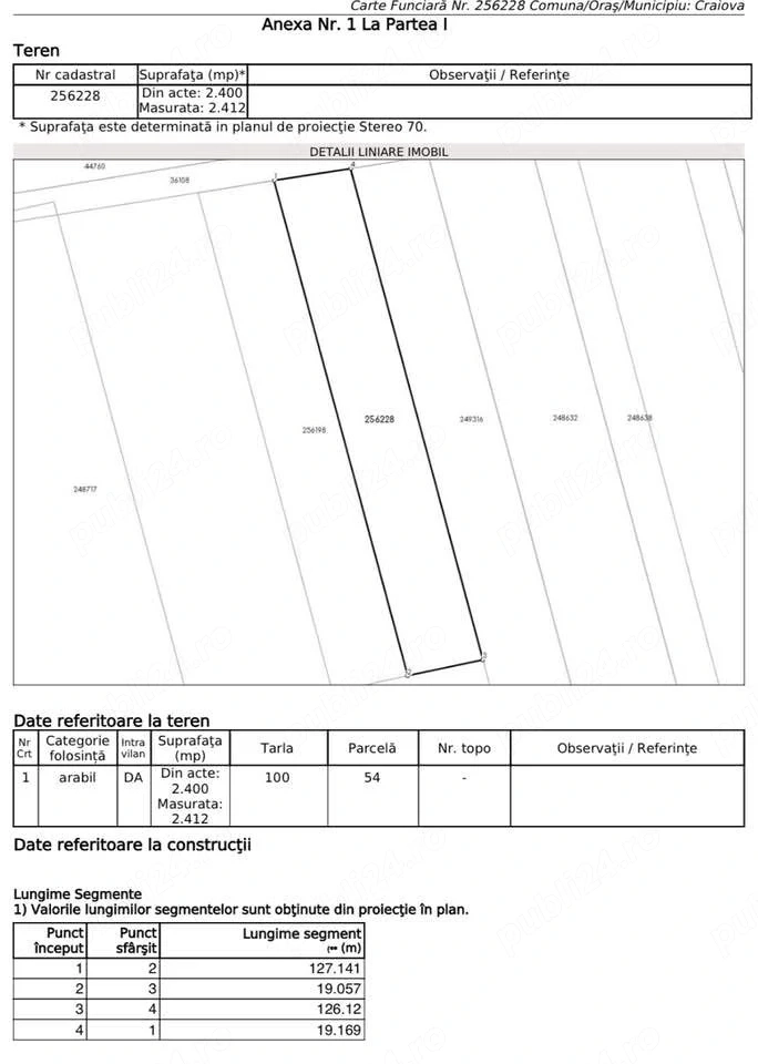 Teren 4.800 Mp Craiova - Cartier Marin Sorescu (Releu)
