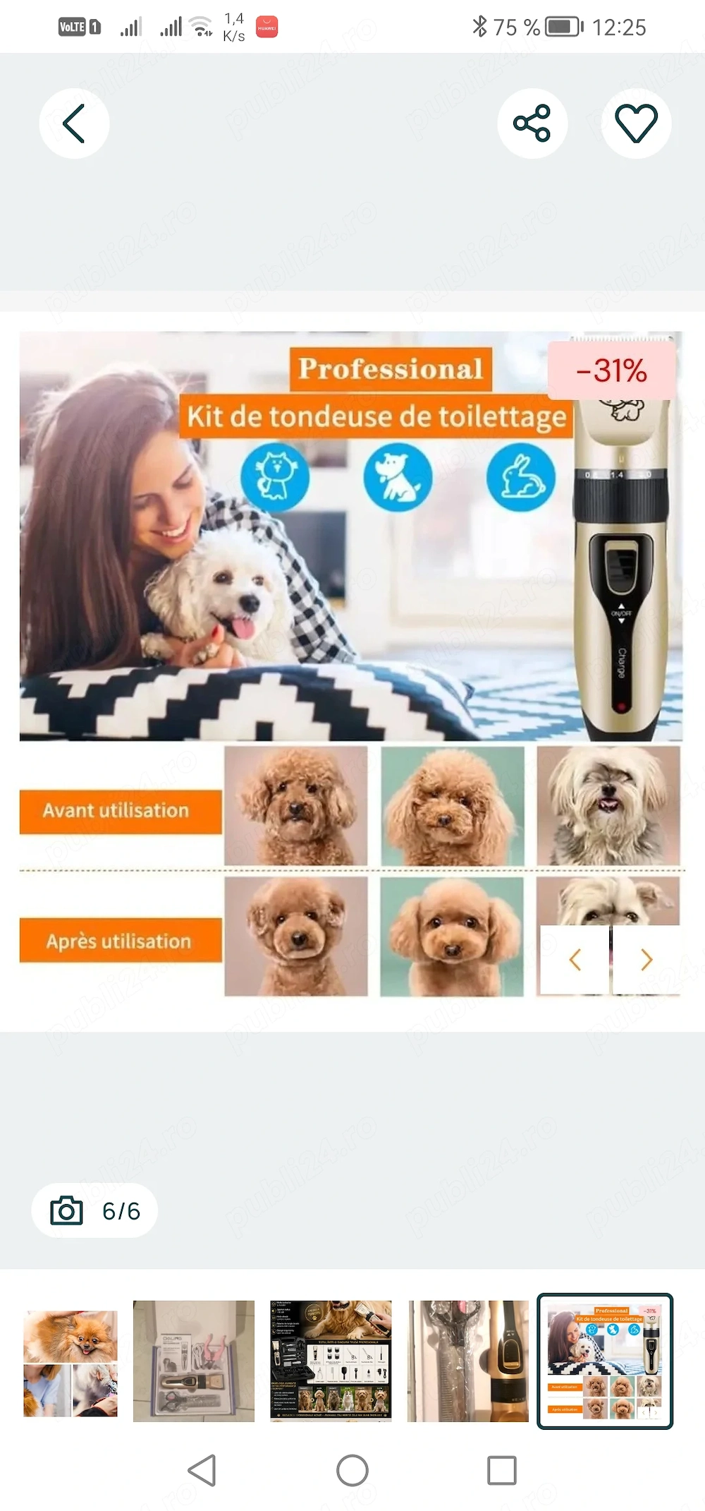 Set cosmetizare animalute nou