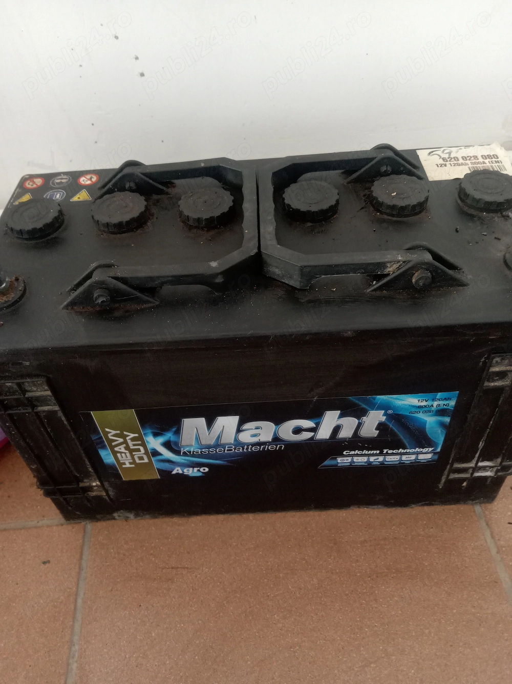 Baterie auto, acumulator 120 AH Macht Heavy Duty , stare buna 