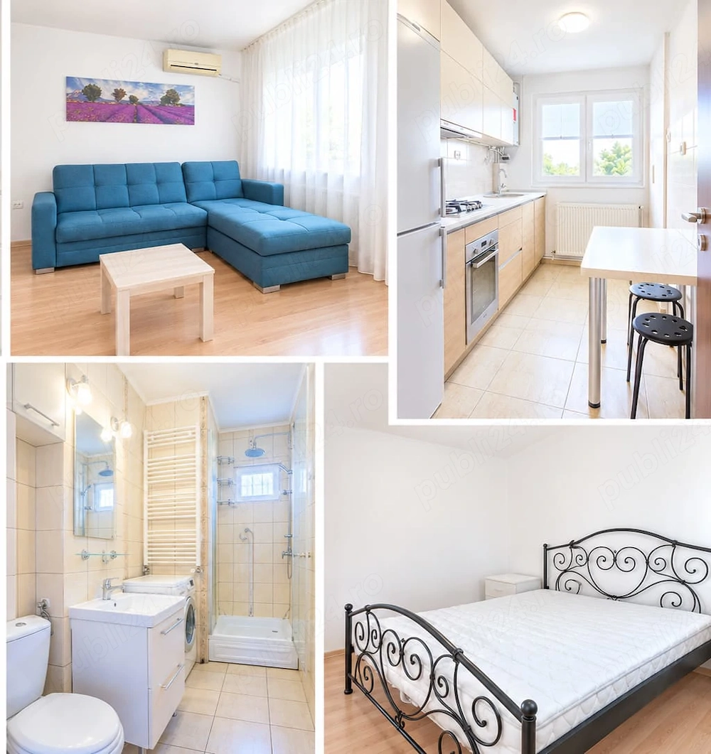 Inchiriez apartament 2 camere, semidecomandat, etaj 4 4, complet mobilat si utilat Brasov, Astra. - Brasov