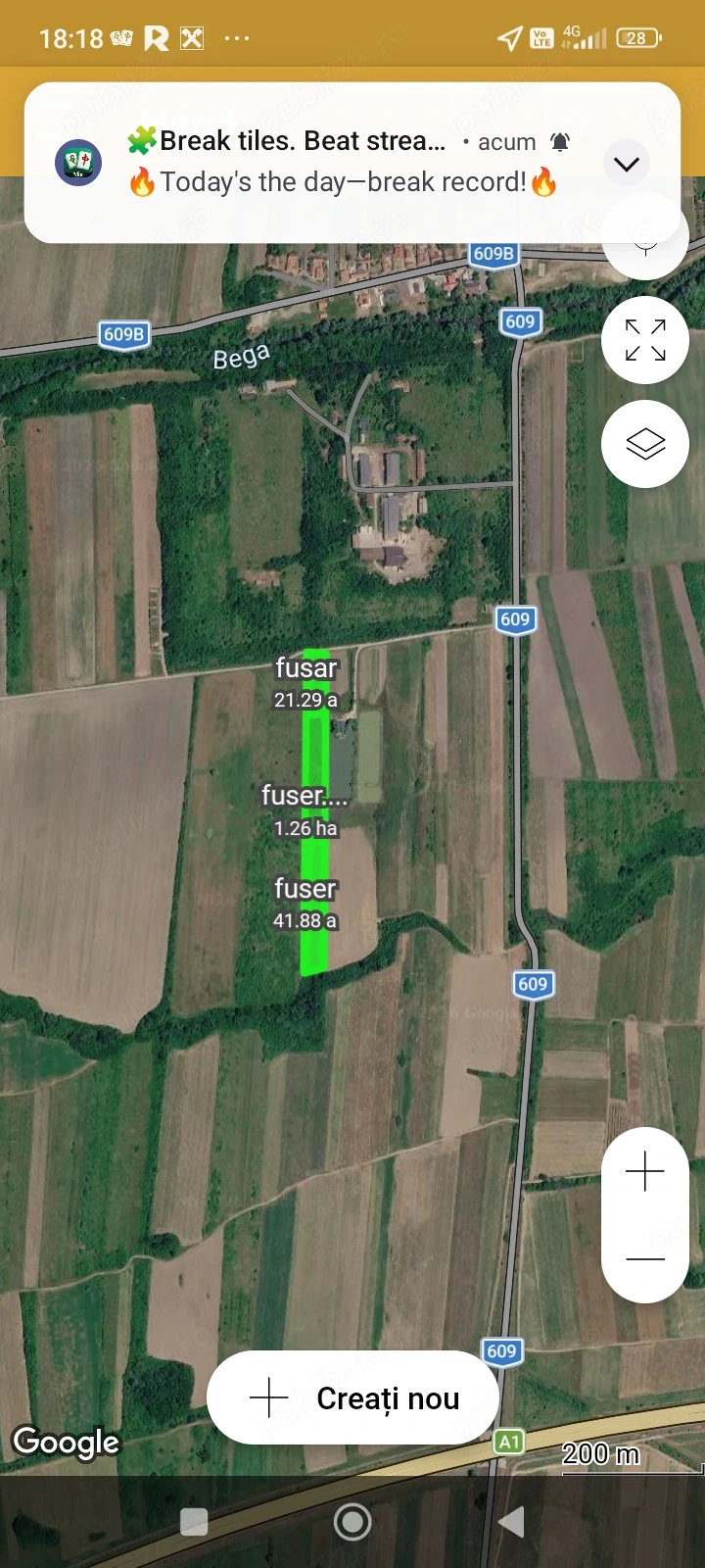 Vând teren 5900 de metri pătrați.