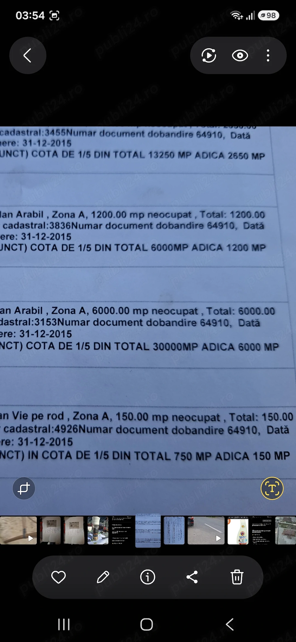 1 hectar teren agricol comuna roseti