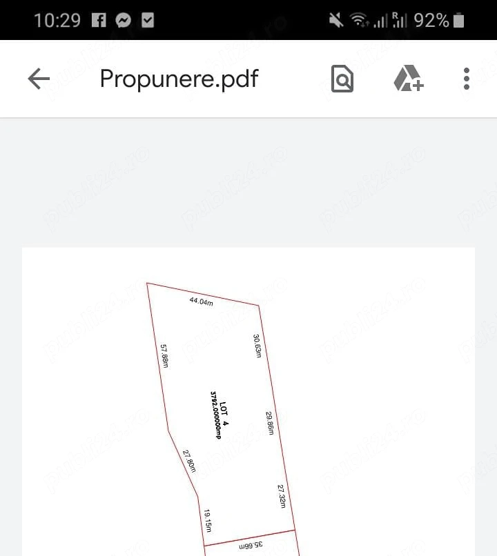 Teren intravilan de vânzare 