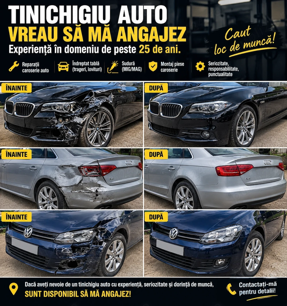 Tinichigiu auto caut service in bucuresti si ilfov . 