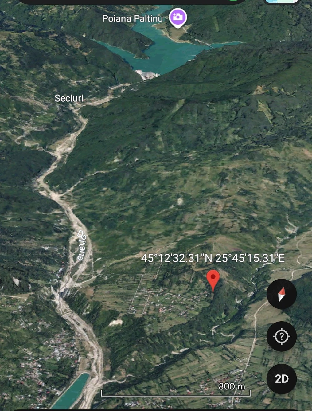 Teren 1600 mp Podu Cheii   lângă Baraj Paltinu | ideal cabane   casă vacanță