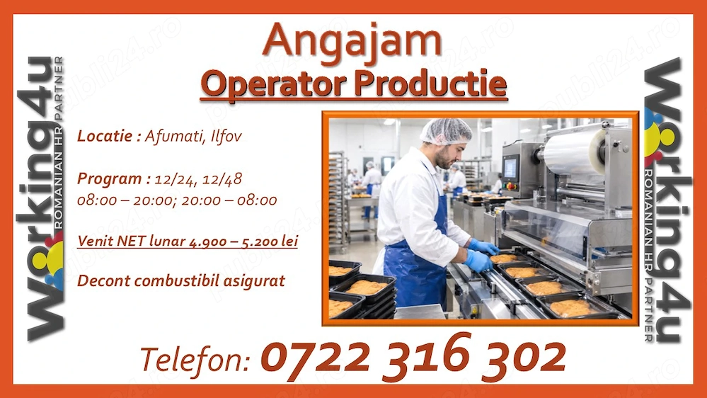 Operator Productie in zona Afumati