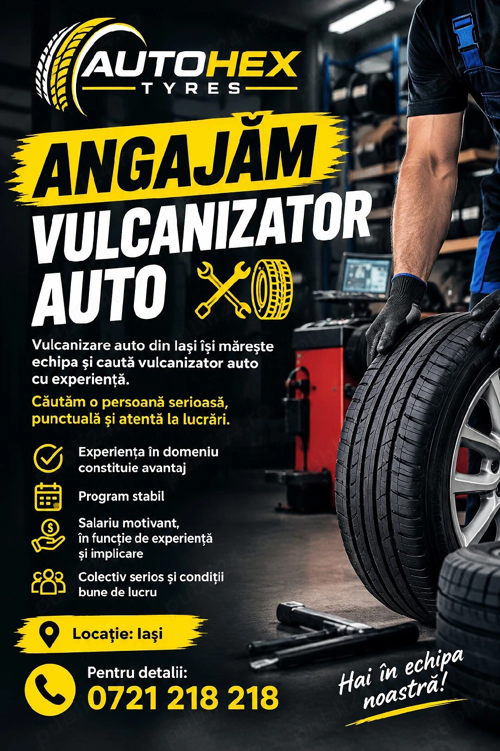 Angajam vulcanizator auto