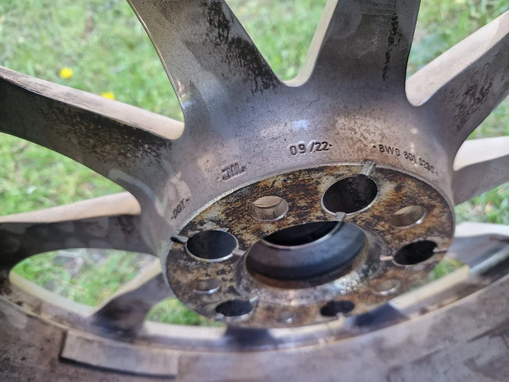 Vând set complet de 4 jante aliaj Audi originale, R17 – ET38