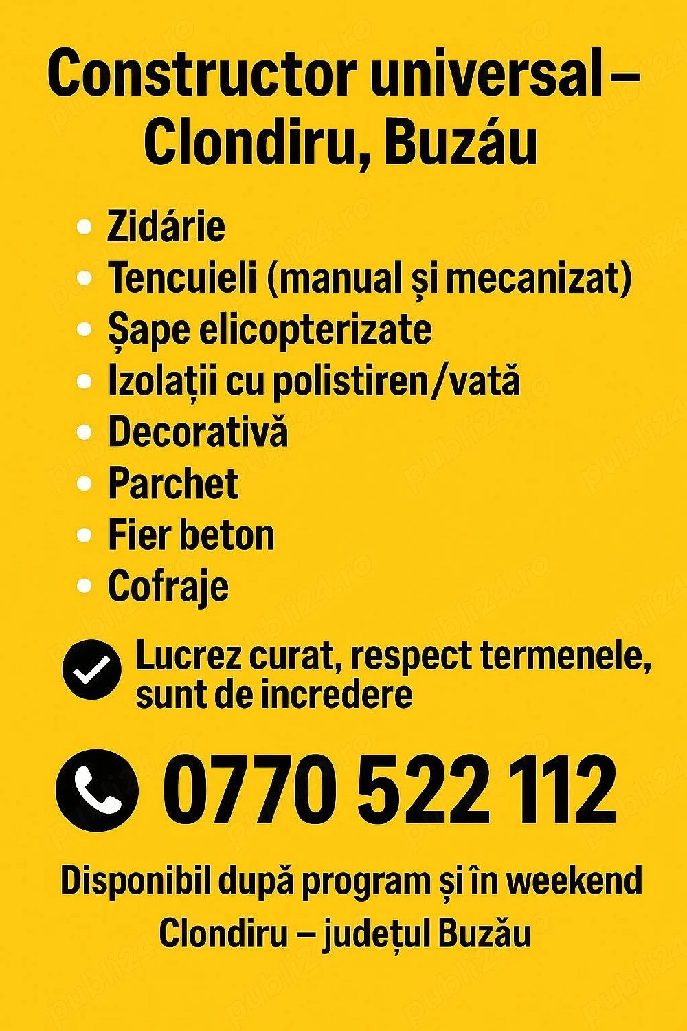 efectuez lucrari