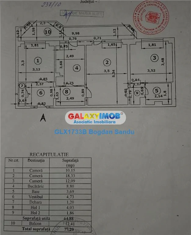 Apartament 3 camere de vanzare in Pantelimon - Sos. Vergului