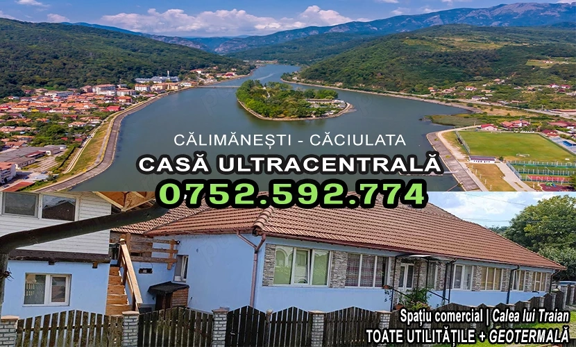Oportunitate - Casa centru Calimanesti-Caciulata GEOTERMALA | GAZ | CURENT | APA | CANALIZARE