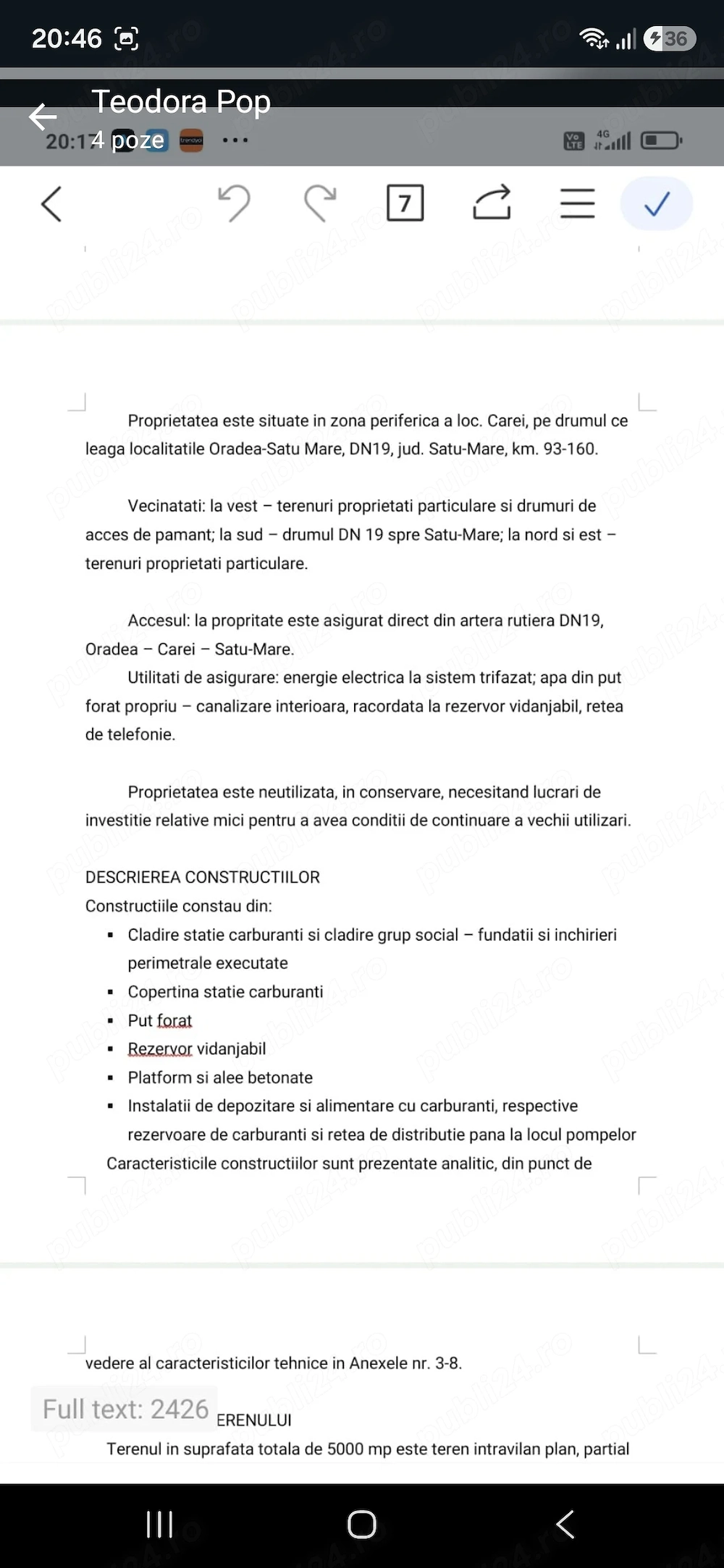 De vaznare Statie Carburanti cu teren intravilan in Carei pe DN19