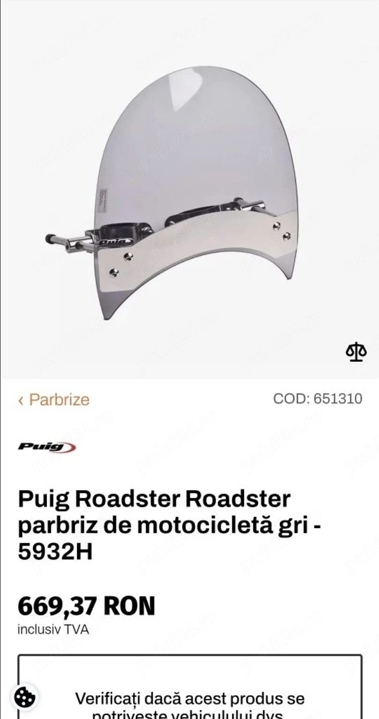 Parbriz moto Puig