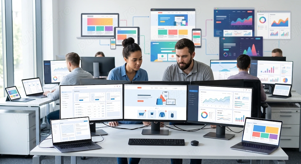 Realizare aplicatii web, website de prezentare, UX designer   developer