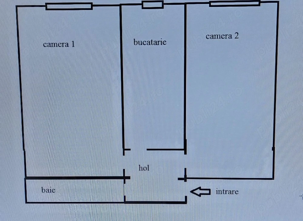 apartament decomandat 2 camere
