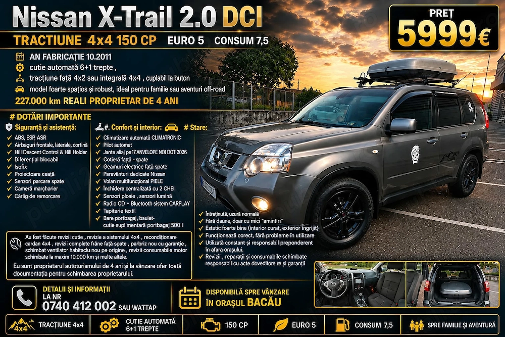 Nissan X trail euro 5