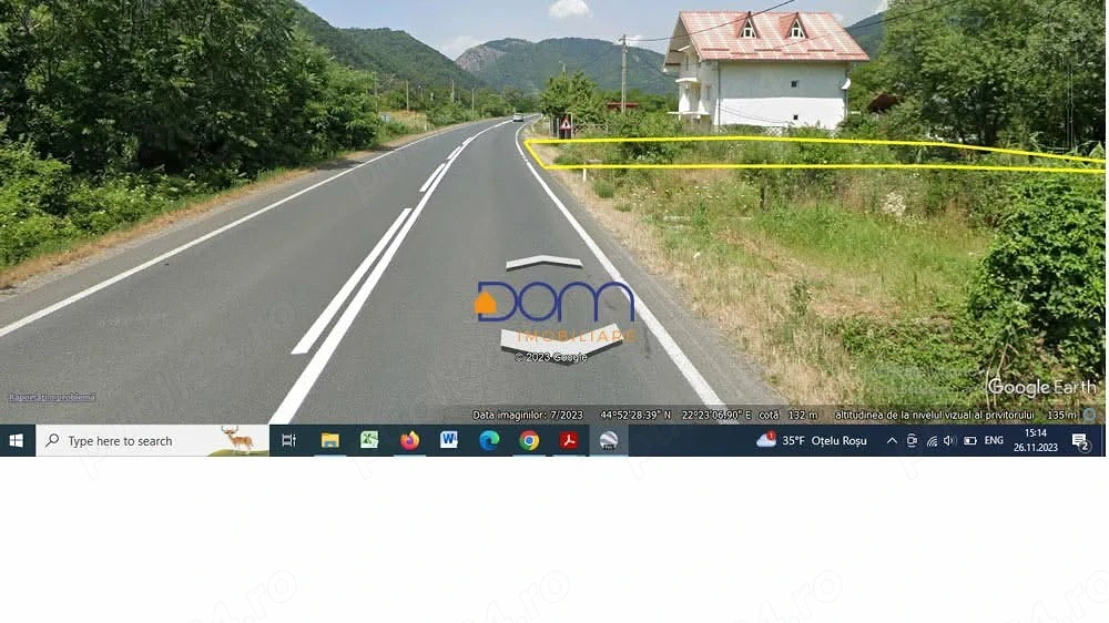 Teren intravilan contruibil 1000 mp   langa BĂILE HERCULANE