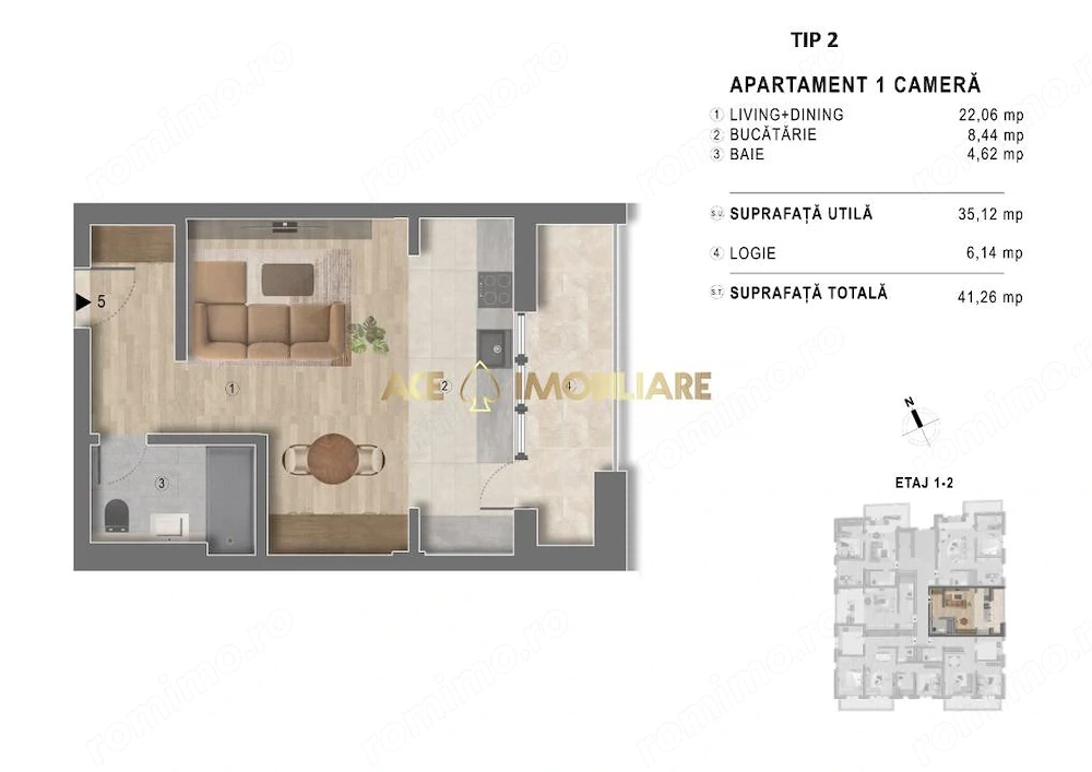 Garsoniera de vanzare | Popesti Leordeni | Centrala | 0% Comision 