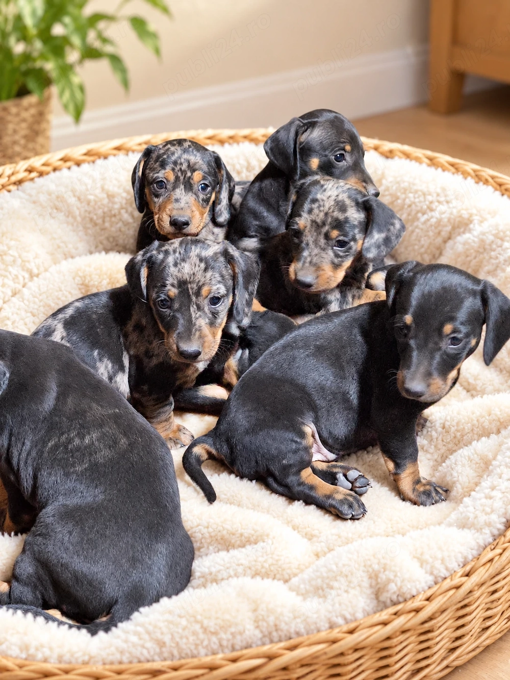 Tekel standard cu pete de foc sau arlequin