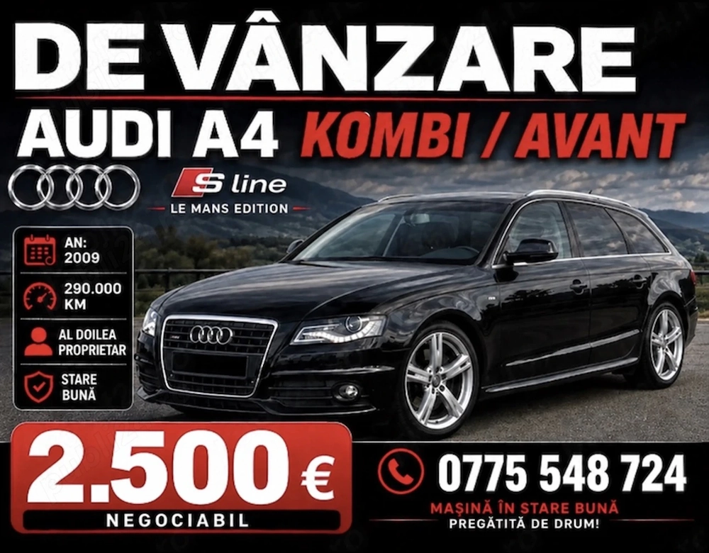 Oferta urgenta  ocazie audi a4 combi avant s-line primul proprietar inmatriculat ro
