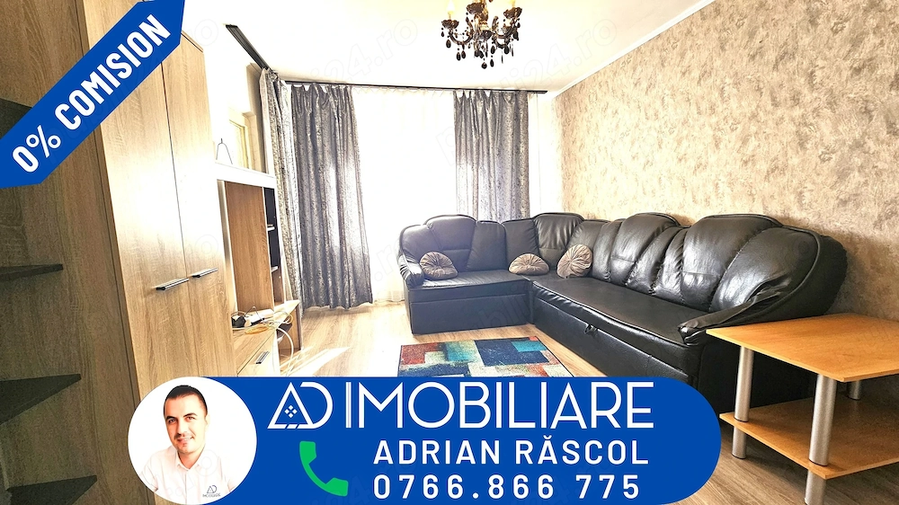 Apartament 2 camere, decomandat   zona centrală, strada Cerna - Etaj 3