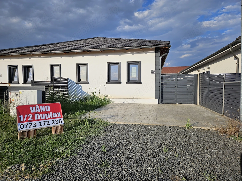 	Proprietar, vând duplex nou, comision 0%, 3 camere 2 băi, Mănăstirea Şag, "La doi paşi" 