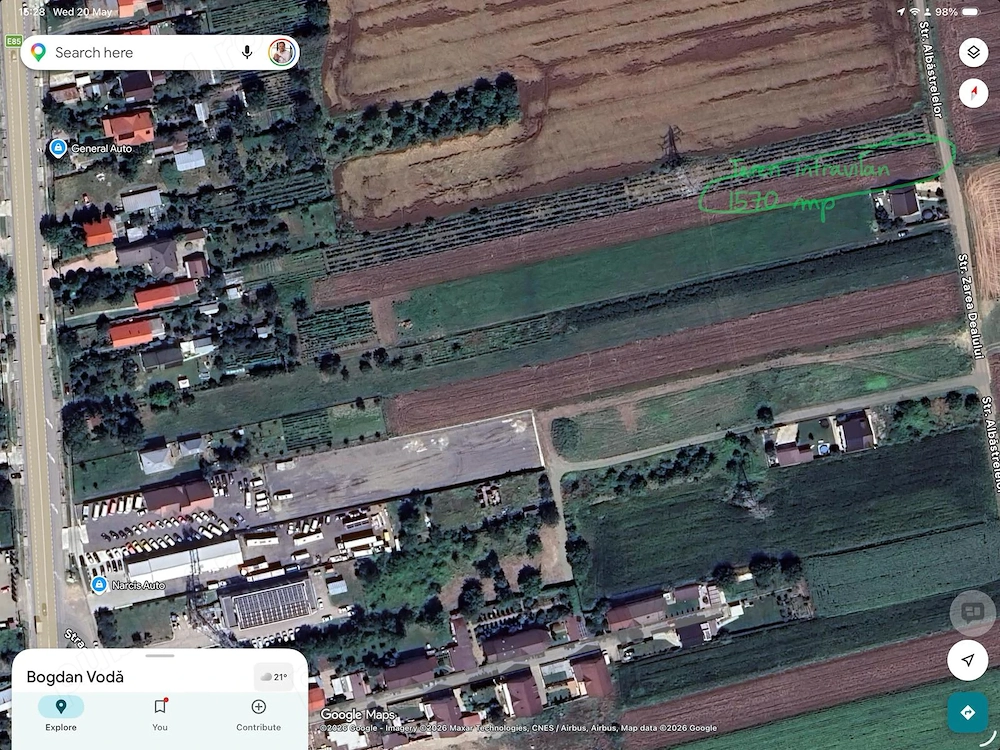 Teren intravilan, Bogdan Voda, 1570 mp, 