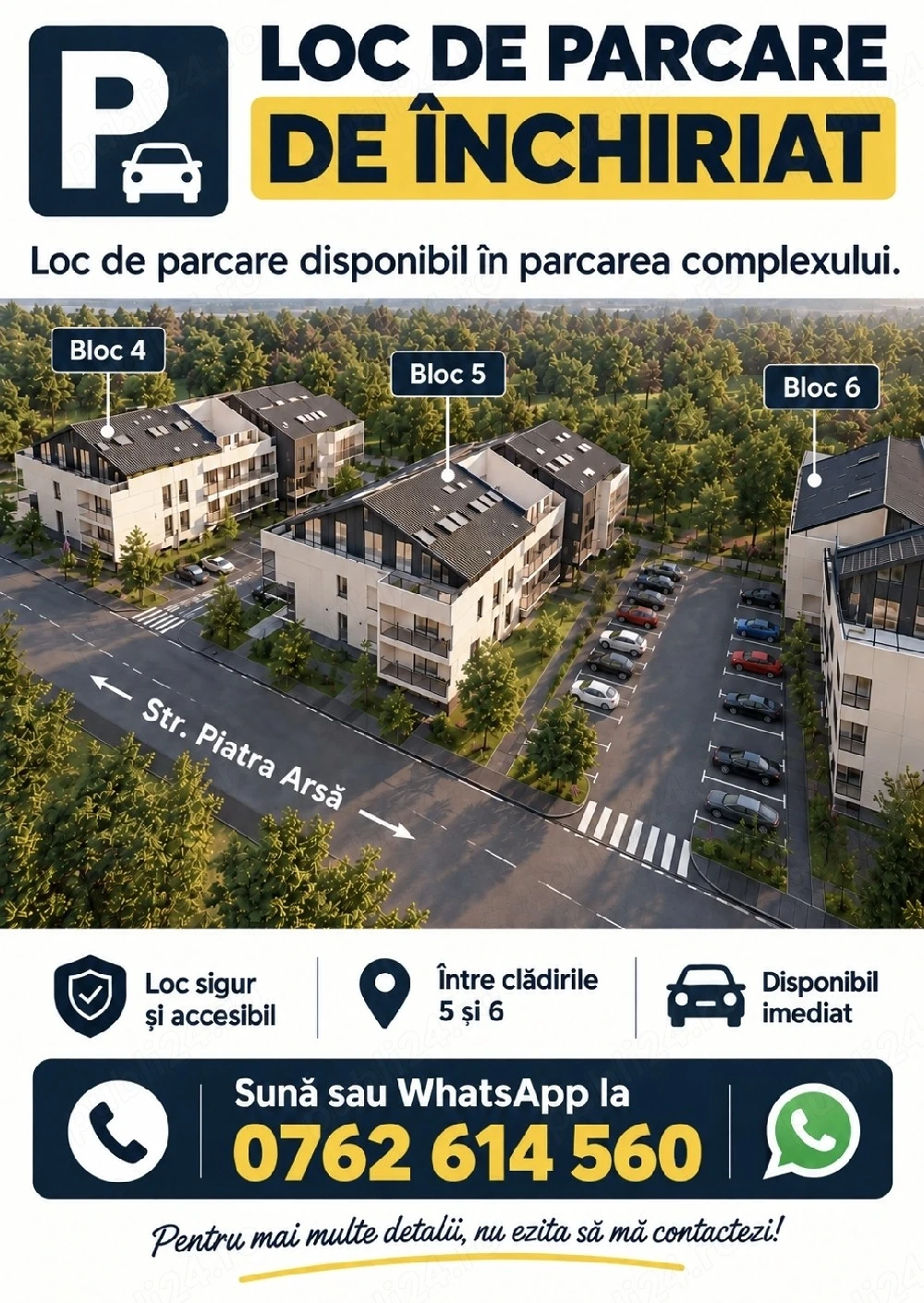 Inchiriez loc de parcare UNO Brasov