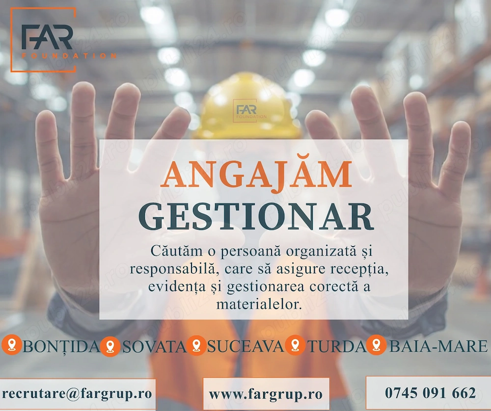 FAR Foundation angajeaja Gestionar