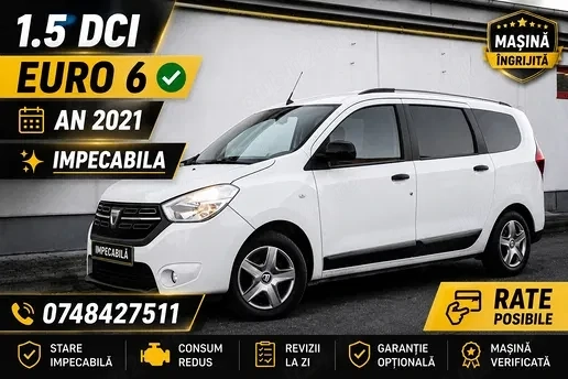 Dacia Lodgy 1.5 dCi 110 CP Laureate | 2021 | CarPlay | Camera marsarier