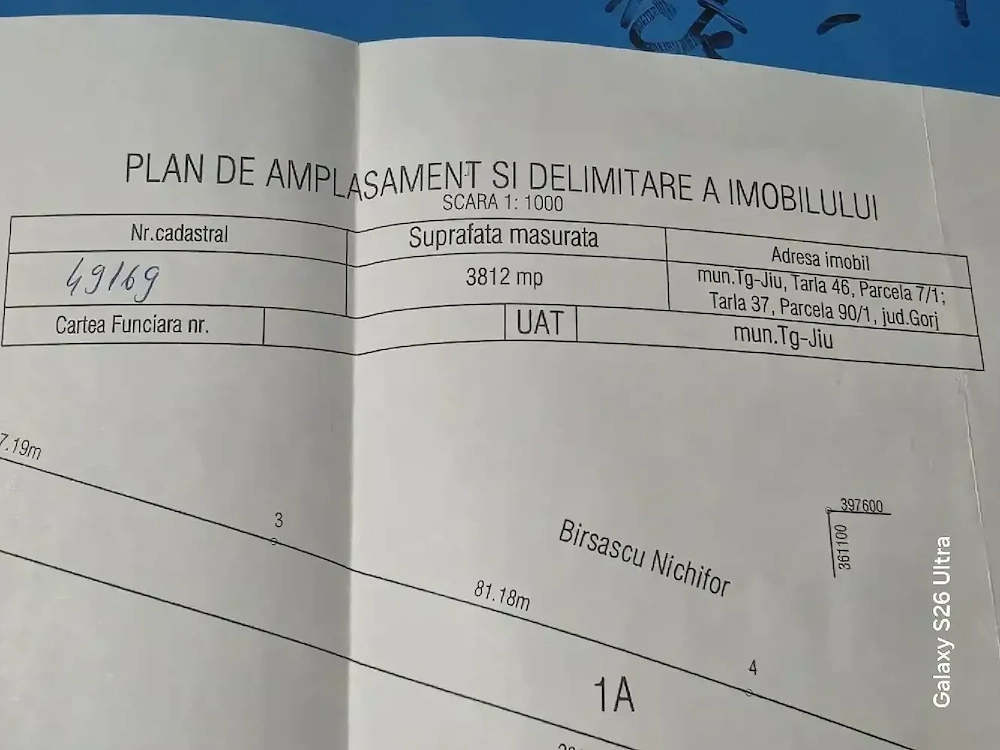 Vând teren Ursați, Tg.Jiu