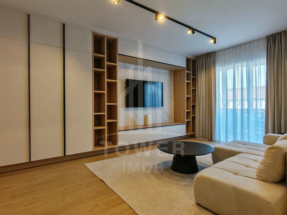 Apartament prima inchiriere cu 3 camere, nou, mobilat lux.