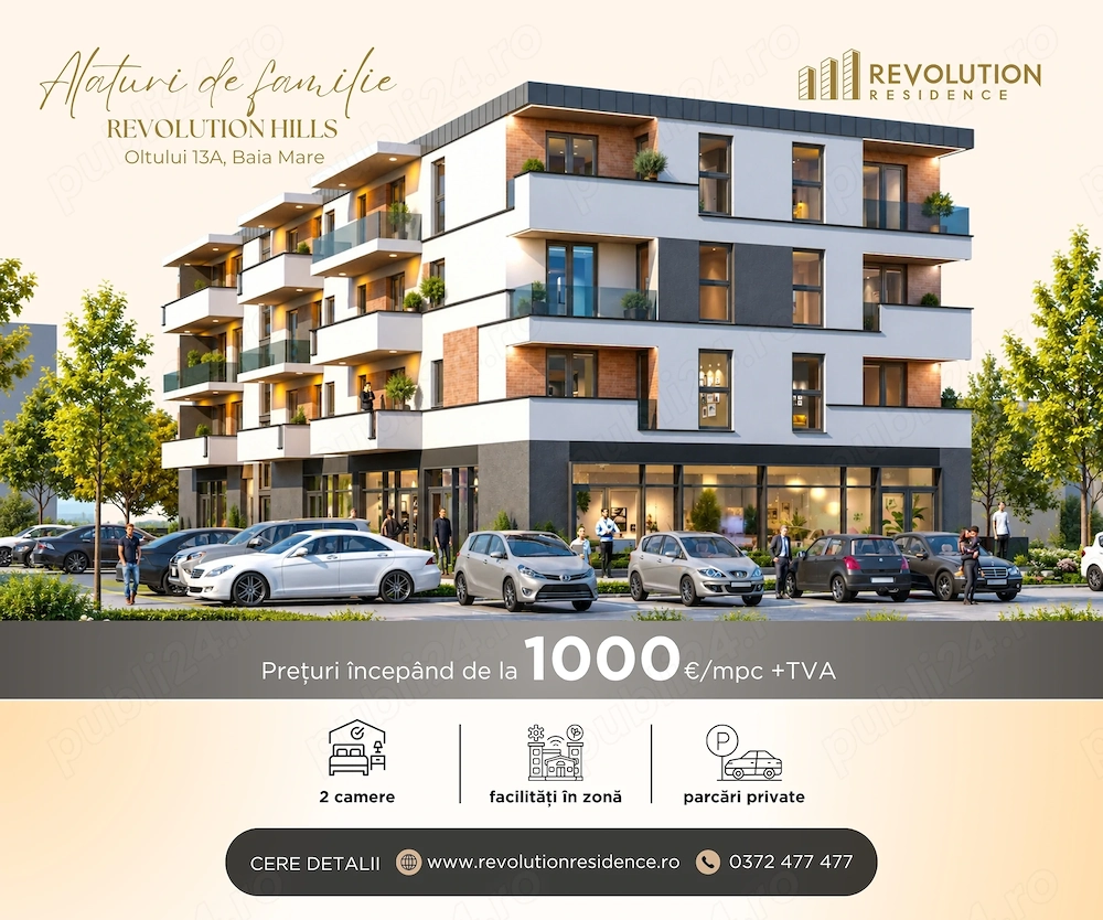 NEW! COMISION 0% - Apartamente cu 2 camere - Oltului 13A, Baia Mare