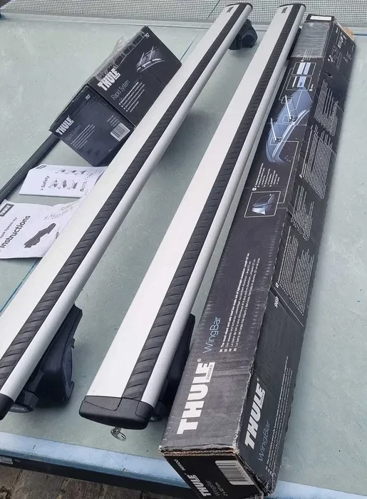 Bare Auto Transversale Thule WingBar cu sistem de prindere Rapid System 757, Seif Încastrabil