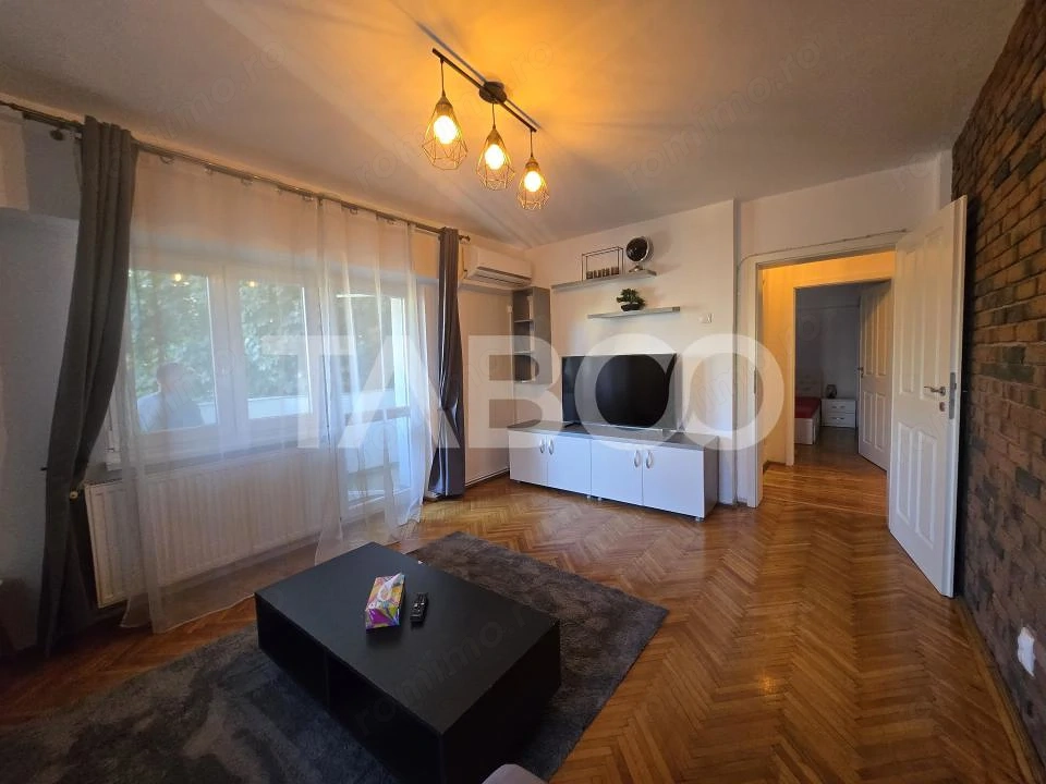 Apartament 2 camere de inchiriat decomandat 55mp zona Sub Arini Sibiu