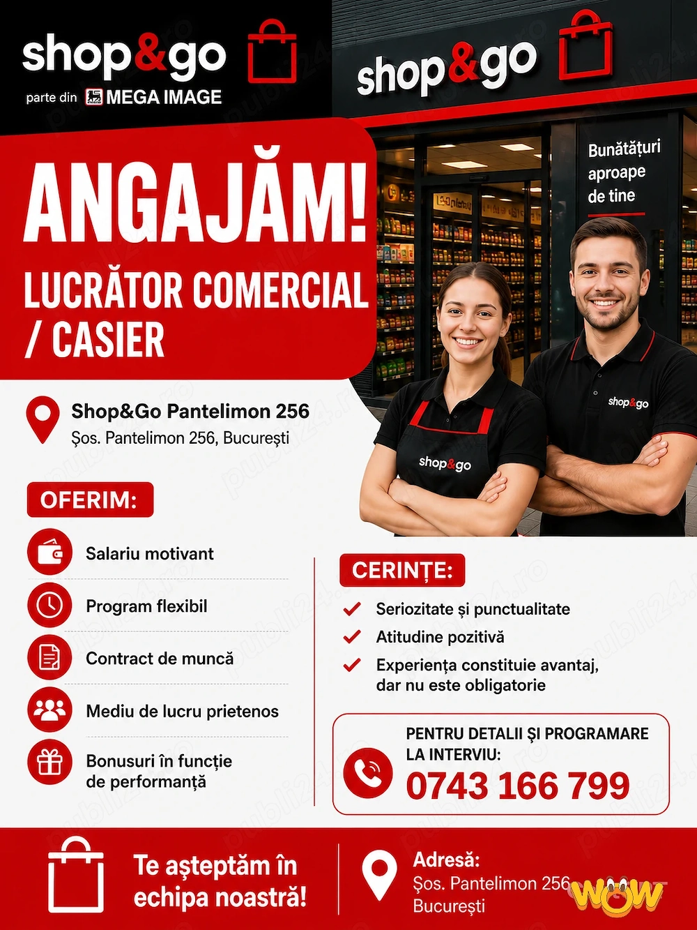 Lucrator comercial  Casier