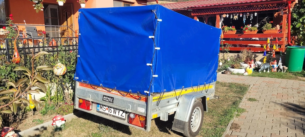 Vând Remorcă 750kg tablă groasă de 2