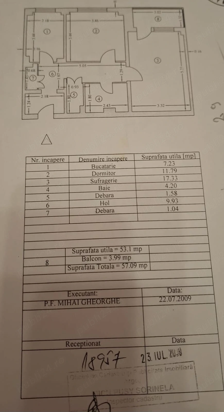 Direct Propietar - Apartament 2 camere decomandat - Pitești, cartier Prundu, Bd. Petrochimiștilor