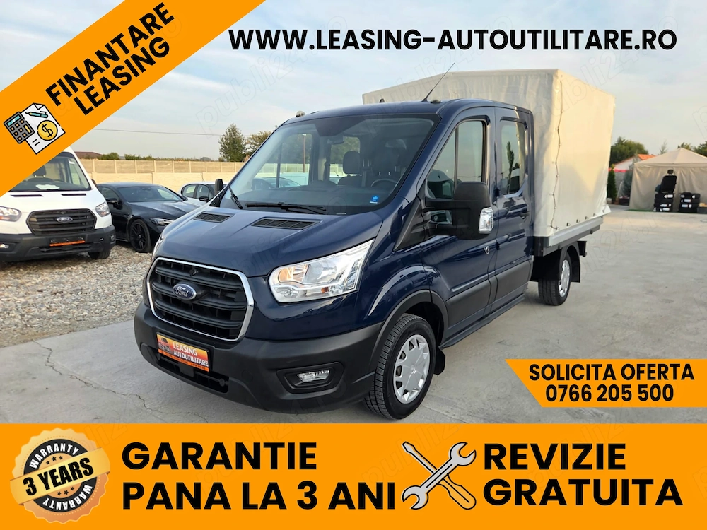 Ford Transit Doka 7 locuri + Prelata L=2.40M
