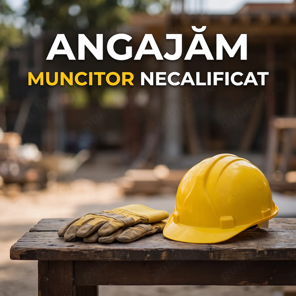 Angajăm muncitor necalificat