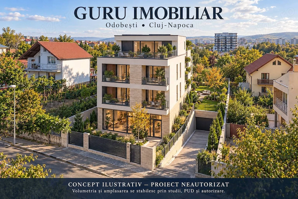 Teren intravilan de vânzare sau închiriere    617 m , strada Odobești, Cluj-Napoca