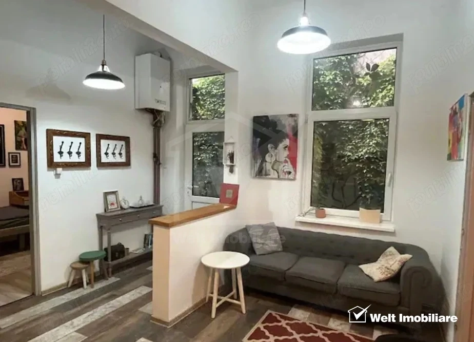 Apartament 2 camere, 2 bai, mobilat, utilat, 55mp, zona Centrala. 