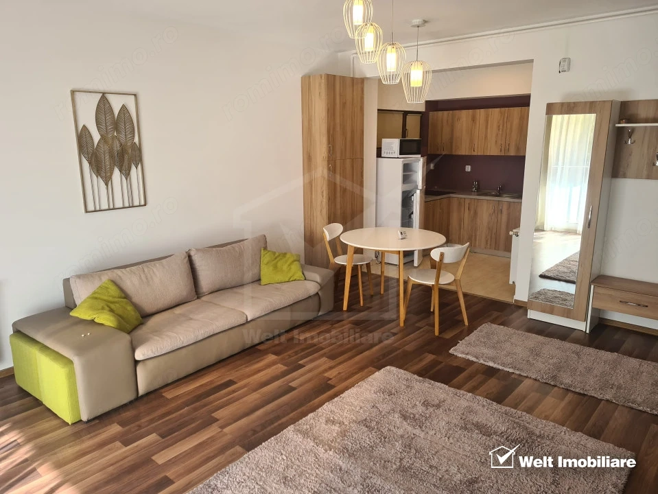 Apartament 1 camera, finisat, mobilat, utilat, complex rezidential 