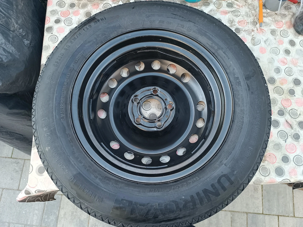 Janta rezerva R16 prinderea standard cu 5 prezoane 5x114.3 mm, gaura 66.1mm T145/90 R16  ET30 Toyota