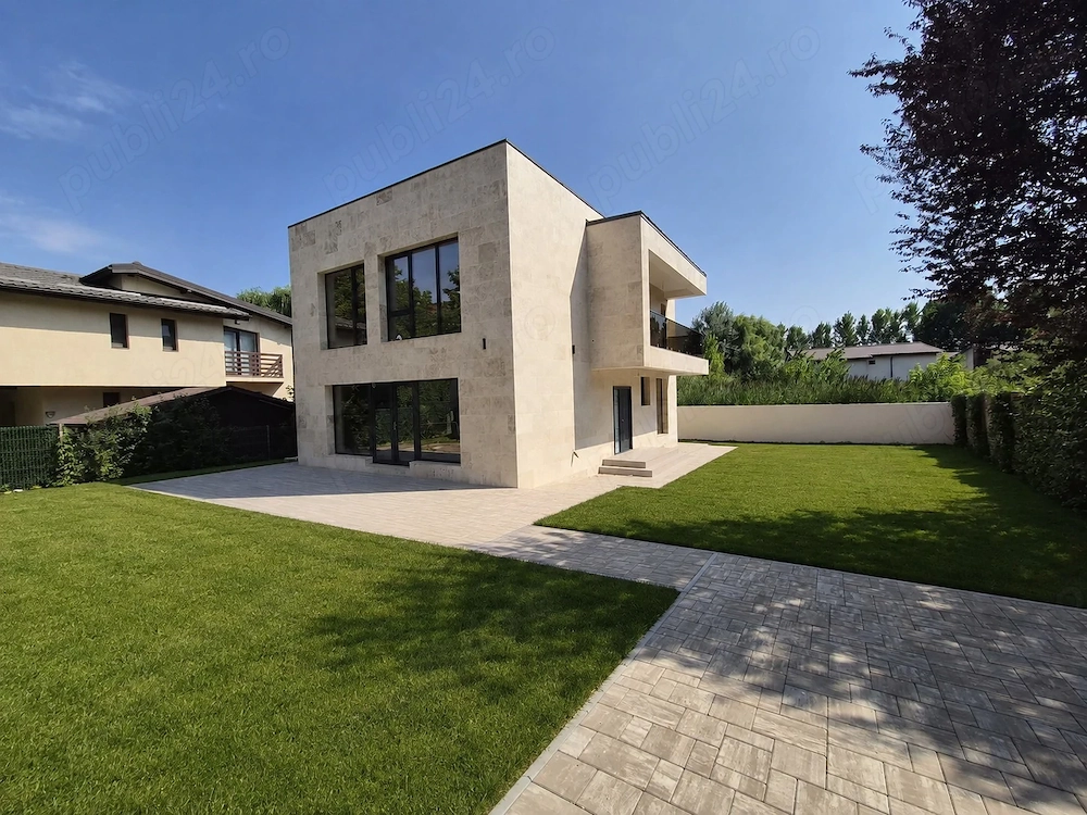 Vilă individuală modernă în Tunari 6 camere, teren 500 mp, finisaje premium