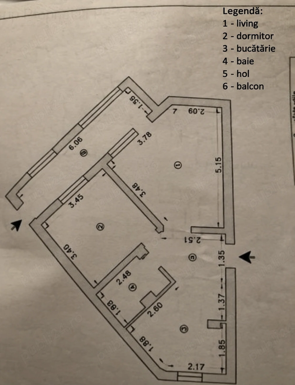 Apartament 2 camere decomandat, renovat complet   Poarta 6 | 49 mp + balcon 10 mp