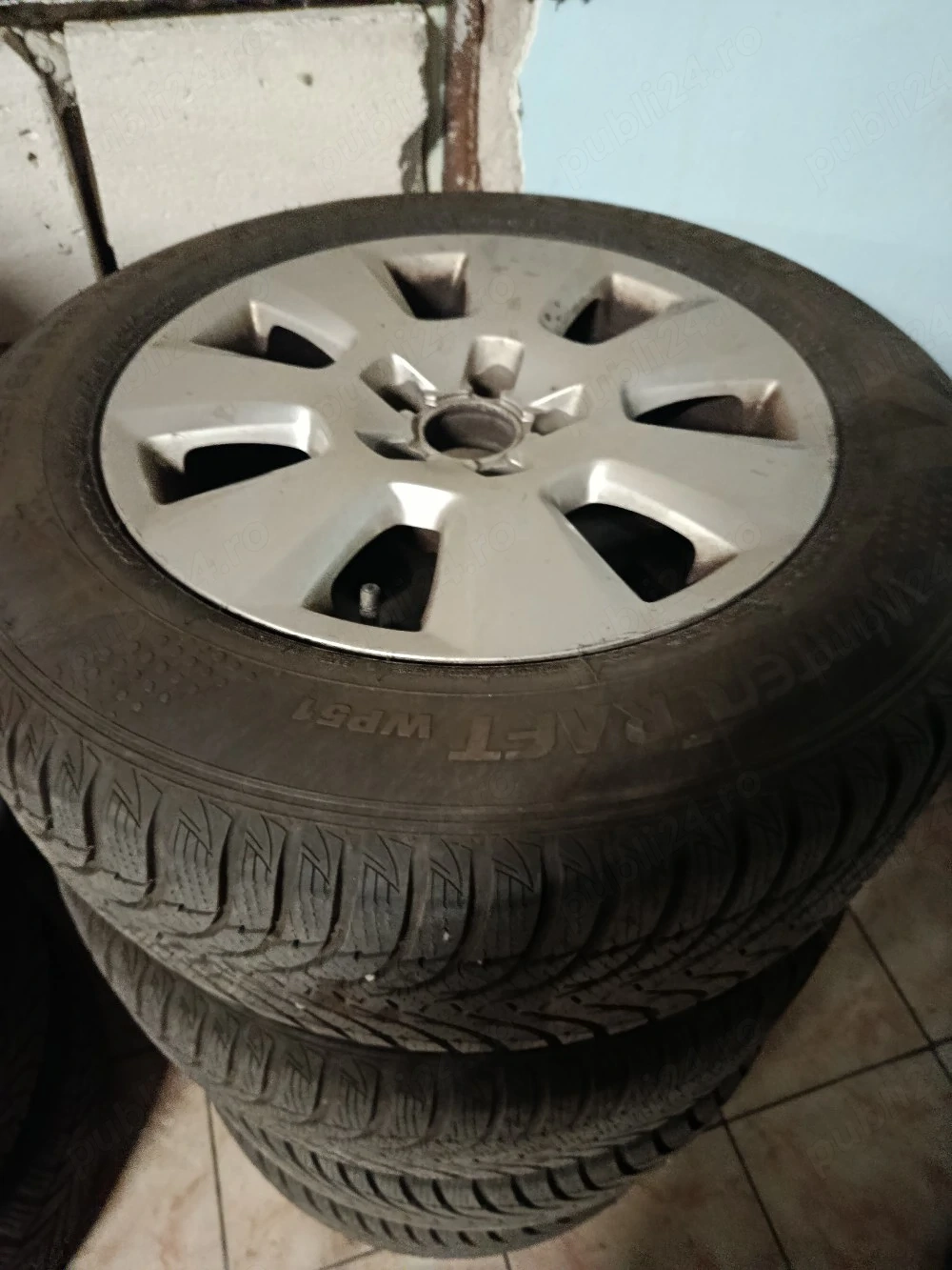 Jante 5x112 16 audi 205 60 16 iarna 2023, aproximativ 7-8 MM 